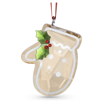 swarovski holiday cheers gingerbread glove ornament