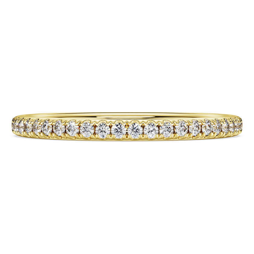 swarovski eternity band ring  laboratory grown diamonds 0 2 ct tw  18k yellow gold
