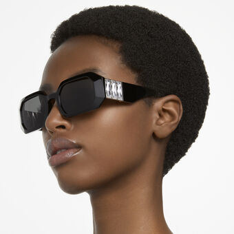 Matrix Sunglasses, Octagon shape, Black