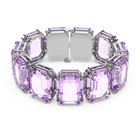 swarovski millenia bracelet octagon cut purple rhodium plated