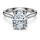 swarovski eternity solitaire ring laboratory grown diamonds 3 ct tw oval cut 18k white gold