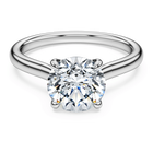 swarovski eternity solitaire ring laboratory grown diamonds 2 ct tw round cut 18k white gold