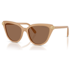 swarovski sunglasses cat eye shape beige