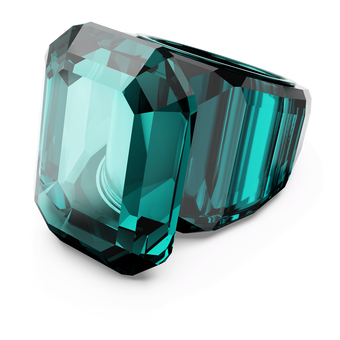 swarovski lucent cocktail ring green