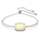 swarovski orbita bracelet octagon cut crystal multicolored rhodium plated