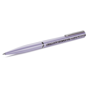 swarovski crystal shimmer glide ballpoint pen  purple  purple lacquered  chrome plated