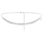 swarovski x skims belly chain imperial cut white stainless steel