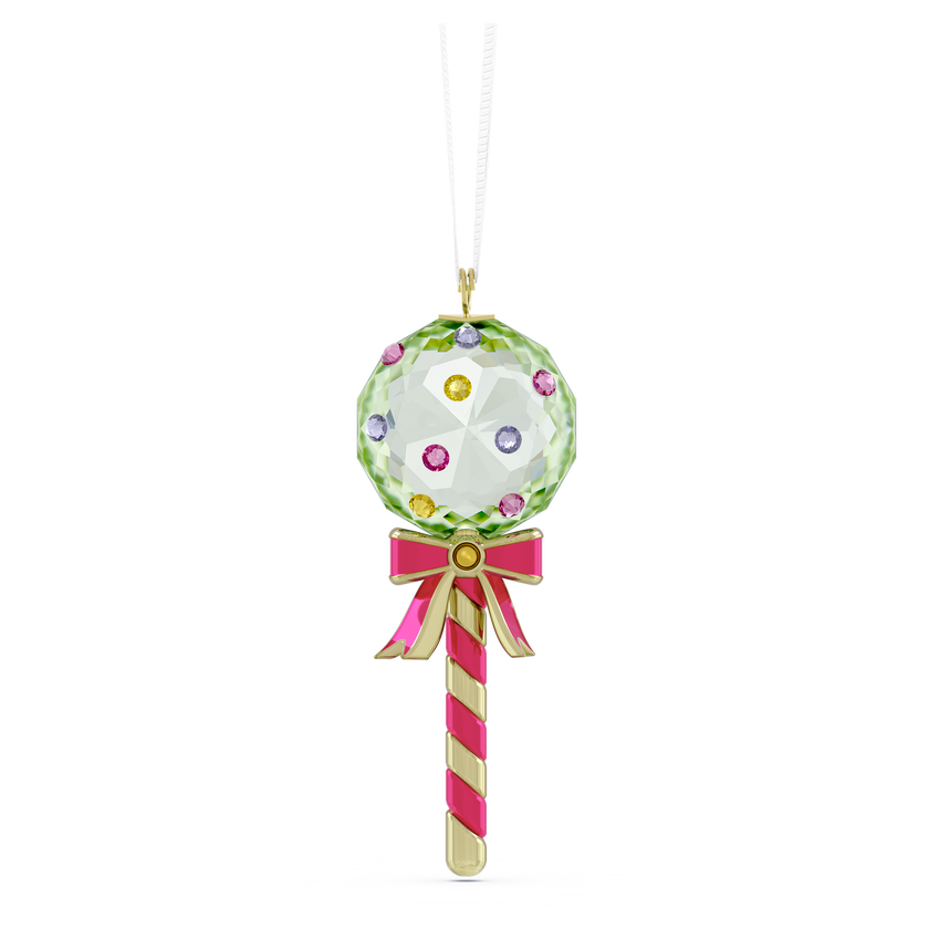 swarovski holiday cheers dulcis lollipop ornament  green