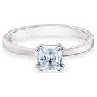 swarovski attract motif ring  rhodium plated