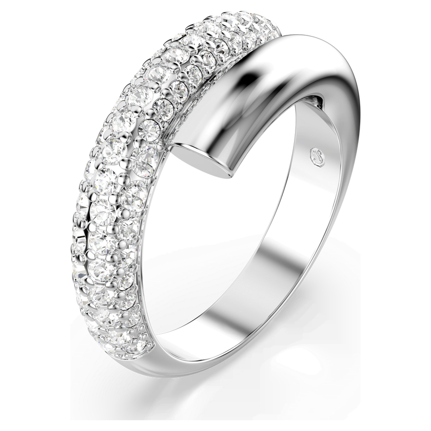 swarovski dextera ring  white  rhodium plated