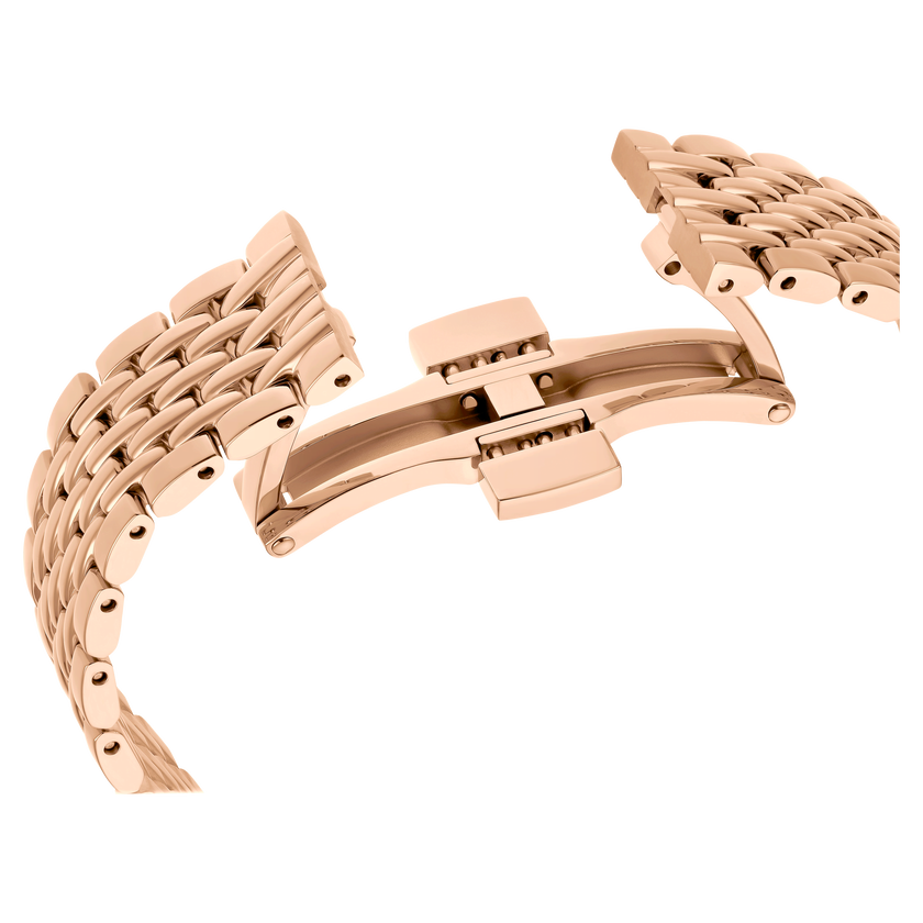 swarovski crystalline wonder watch  swiss made  metal bracelet  rose gold tone  rose gold tone finish