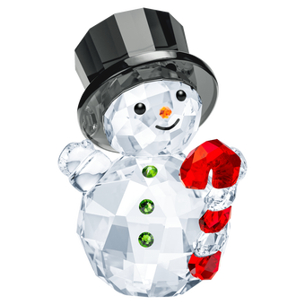 swarovski joyful snowman with candy cane