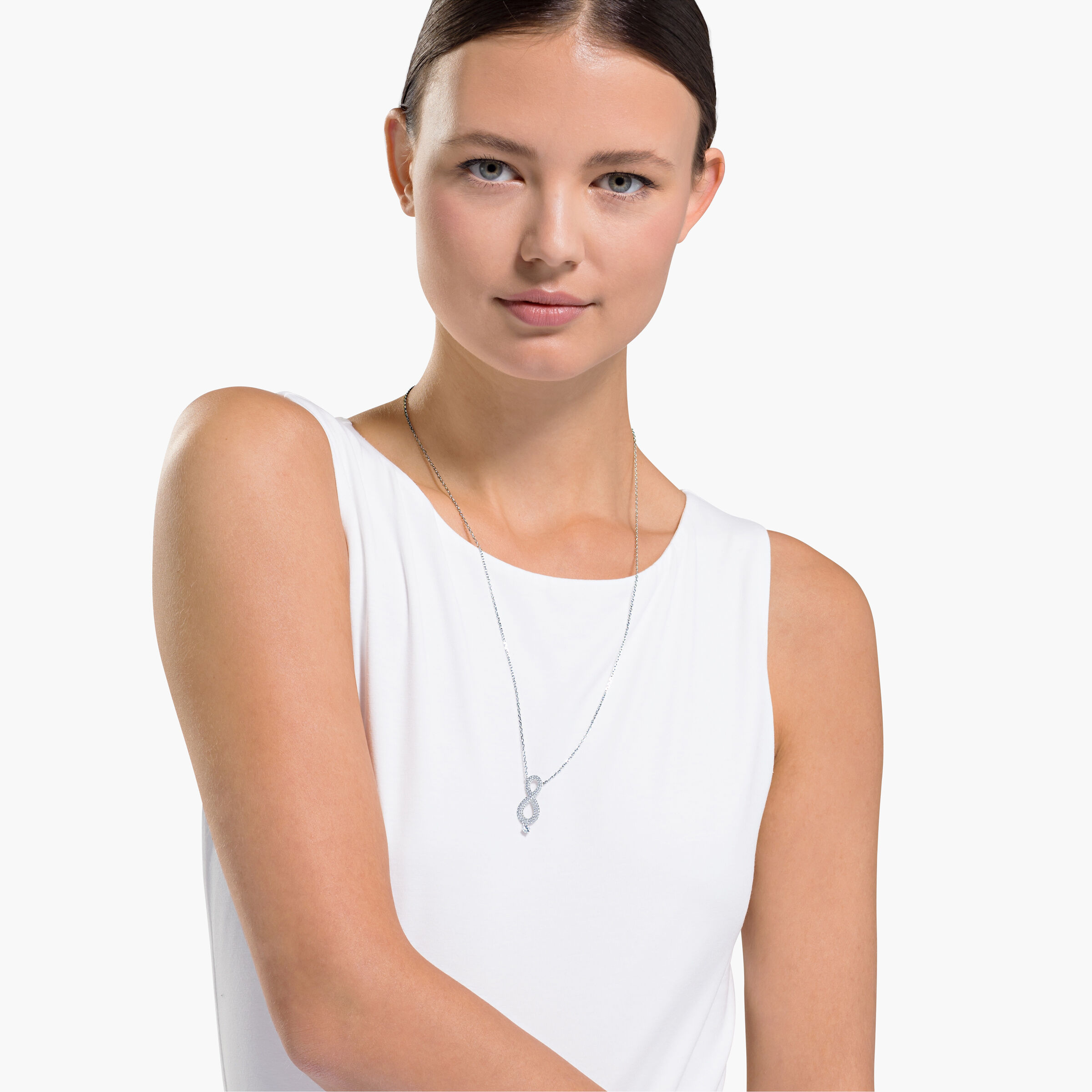 Eternity sales necklace swarovski