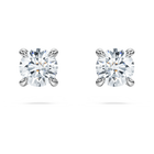 swarovski eternity stud earrings lab grown diamonds 0 52 ct tw round shape sterling silver