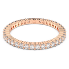 swarovski matrix vittore ring round cut white rose gold tone finish