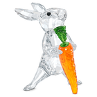 swarovski peaceful countryside rabbit with carrot