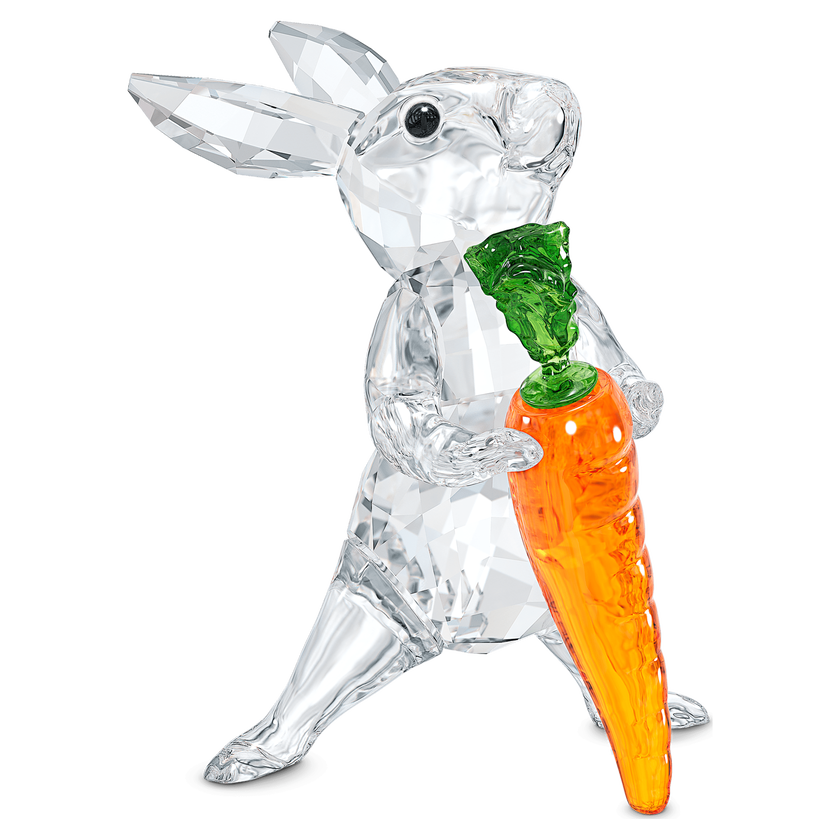 swarovski peaceful countryside rabbit with carrot