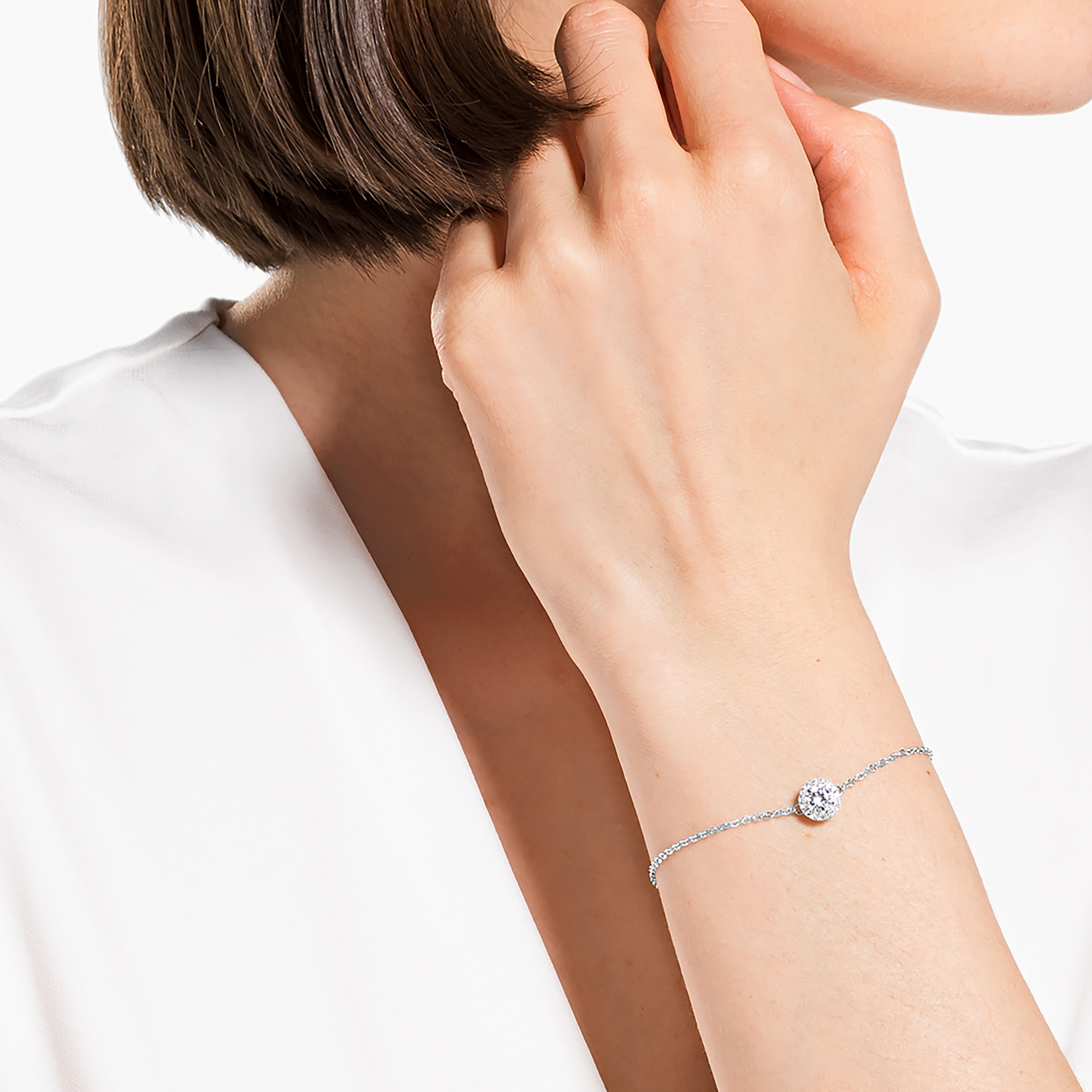 Swarovski top rhodium bracelet