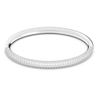 swarovski stone mini bangle white rhodium plated