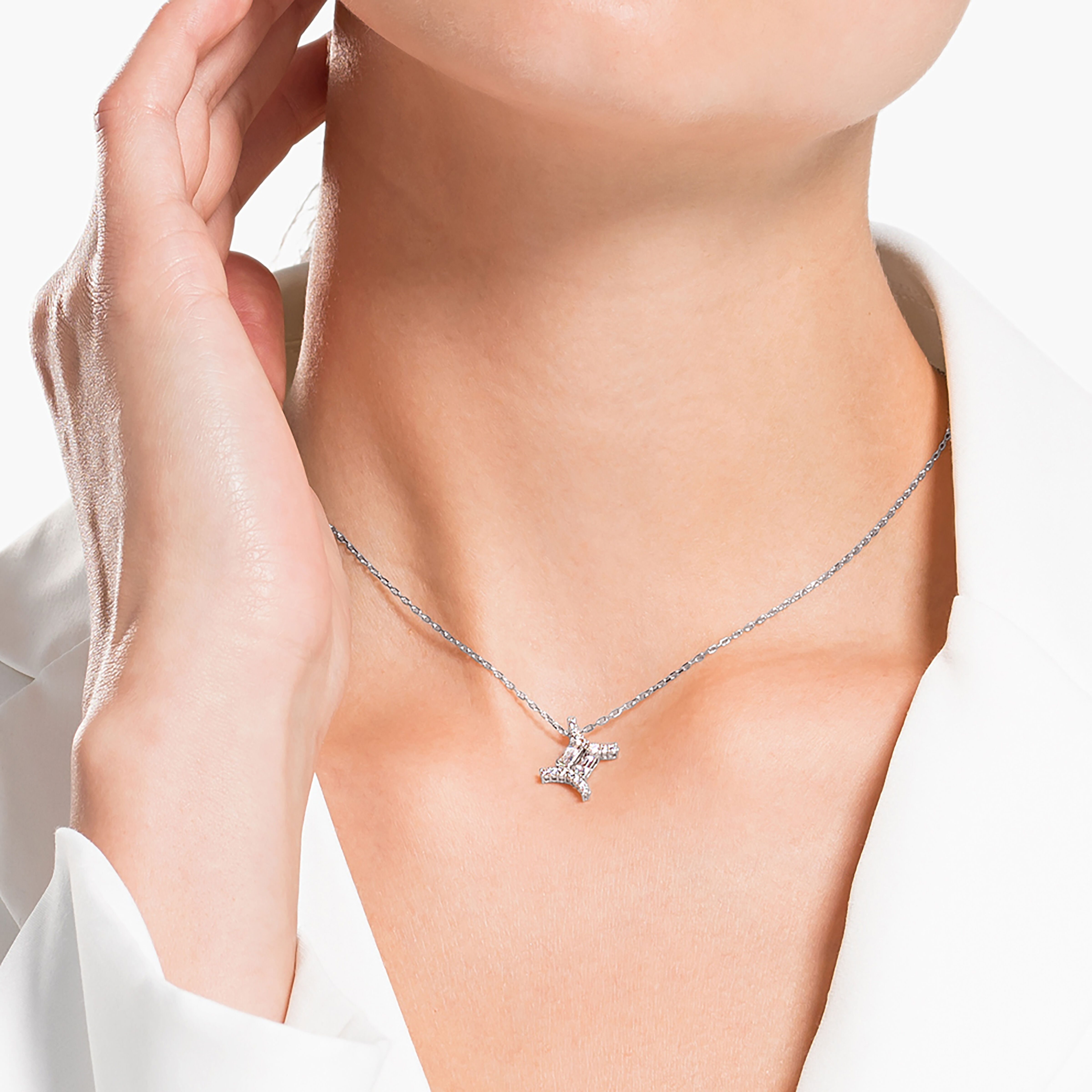Buy Swarovski Zodiac II Pendant Gemini White Mixed metal finish