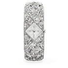 swarovski curiosa bangle watch crystal bracelet silver tone stainless steel