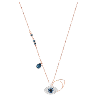 swarovski symbolica pendant evil eye blue mixed metal finish