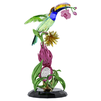 swarovski idyllia toucan and dragon fruit totem limited edition