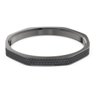 swarovski dextera bangle  octagon shape  black  ruthenium plated