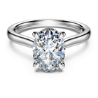 swarovski eternity solitaire ring laboratory grown diamonds 2 ct tw oval cut 18k white gold