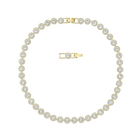 Angelic Necklace, White, Gold-tone plated