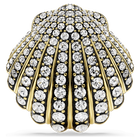 swarovski idyllia brooch shell white gold tone plated