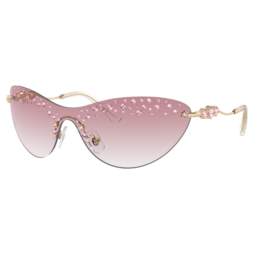 swarovski sunglasses  mask  pink