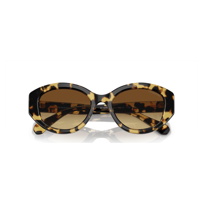 swarovski sunglasses  cat eye shape  sk6008el  brown