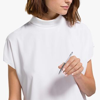 swarovski crystalline nova ballpoint pen  silver tone  chrome plated