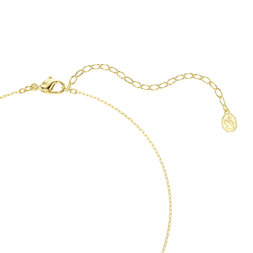 swarovski mesmera pendant  mixed cuts  green  18k gold finish