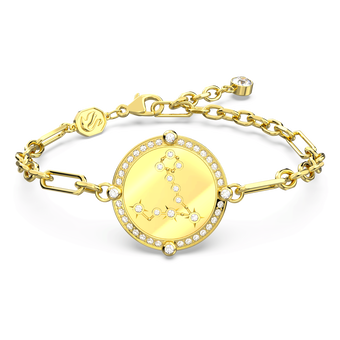 swarovski zodiac bracelet  pisces  gold tone  gold tone plated
