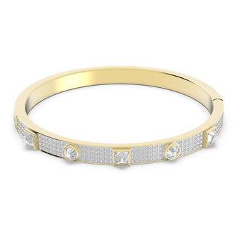 swarovski thrilling deluxe bangle white gold tone plated