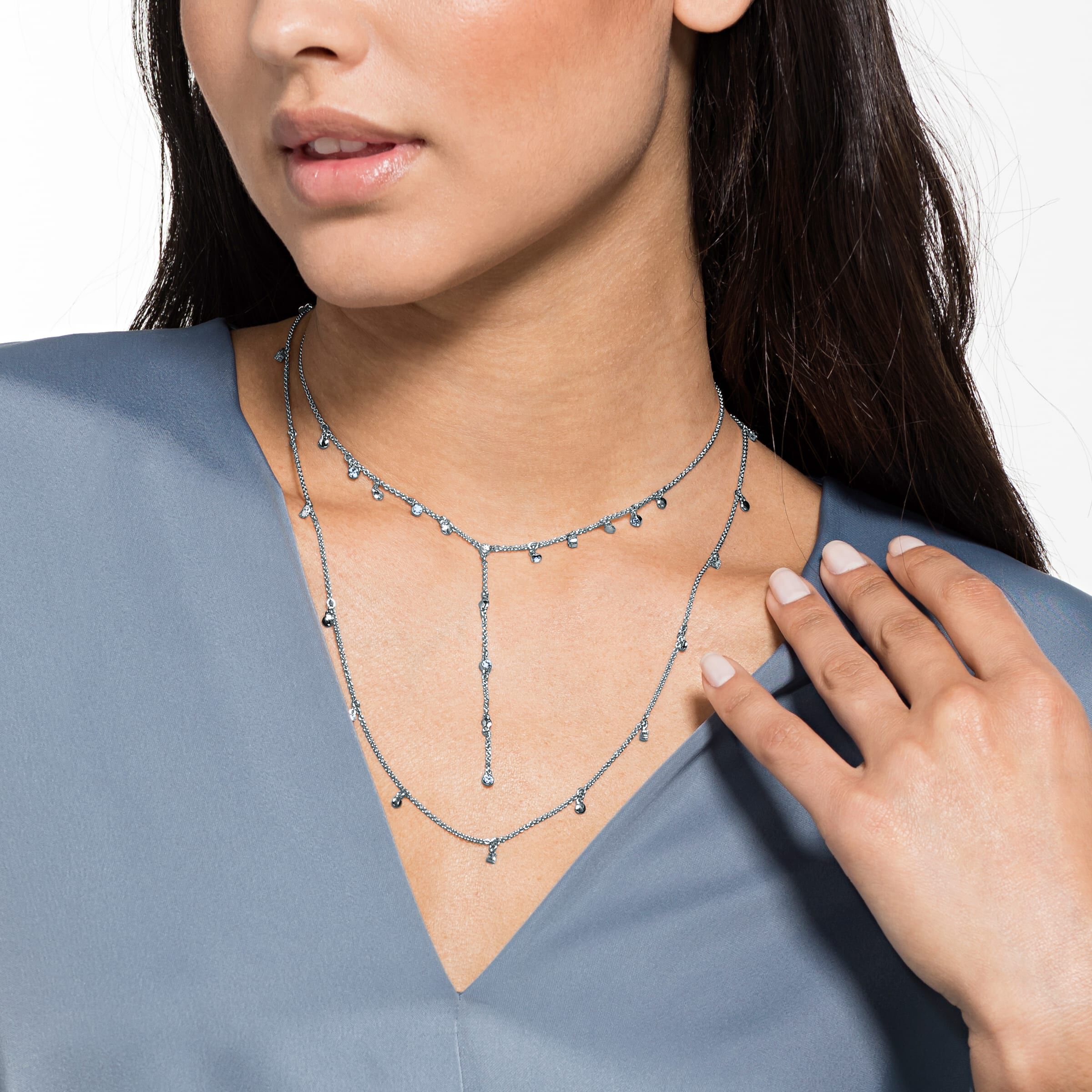 Buy Swarovski Moonsun Necklace White Rhodium plated
