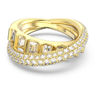 swarovski rota cocktail ring mixed cuts white gold tone plated