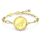 Zodiac bracelet, Capricorn, Gold tone, Gold-tone plated