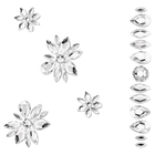 swarovski body jewel set white