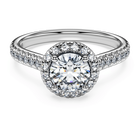swarovski eternity halo solitaire ring laboratory grown diamonds 1 33 ct tw 18k white gold