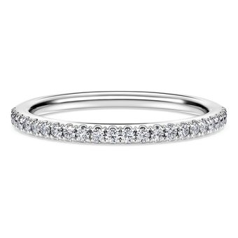 swarovski eternity band ring laboratory grown diamonds 0 2 ct tw sterling silver