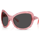 swarovski sunglasses  oversized  cat eye shape  sk6052  pink