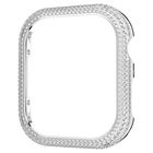 swarovski sparkling case for apple watch series 7 41 mm silver tone