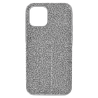 swarovski high smartphone case iphone 12 mini silver tone