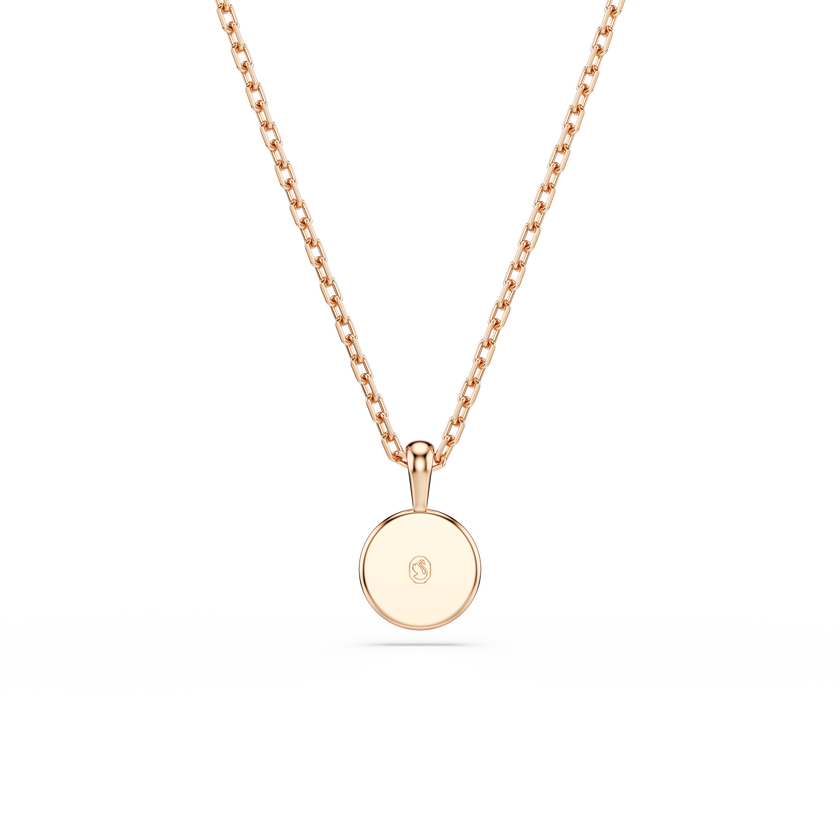 swarovski luckily pendant  pav   eye  blue  rose gold tone plated