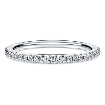 Eternity band ring, Laboratory grown diamonds 0.2 ct tw, 18K white gold swarovski eternity band ring  laboratory grown diamonds 0 2 ct tw  18k white gold