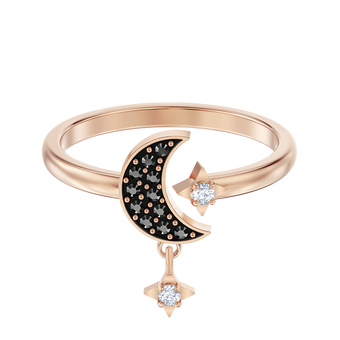 Swarovski Crystal Moon Ring main image 0