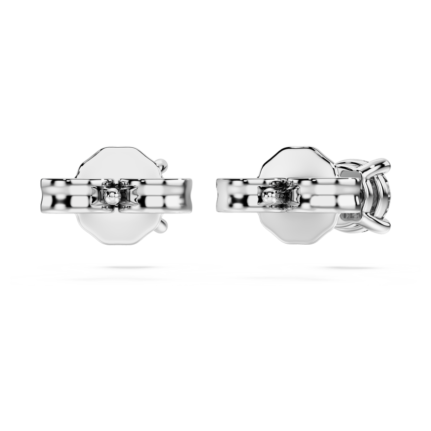 swarovski eternity stud earrings  lab grown diamonds 0 52 ct tw  round shape  sterling silver